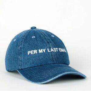 Intentionally blank per my last email denim dad cap baseball hat